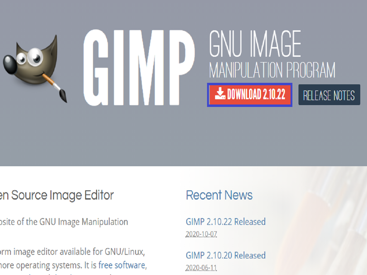 gimp2公式HPの画像