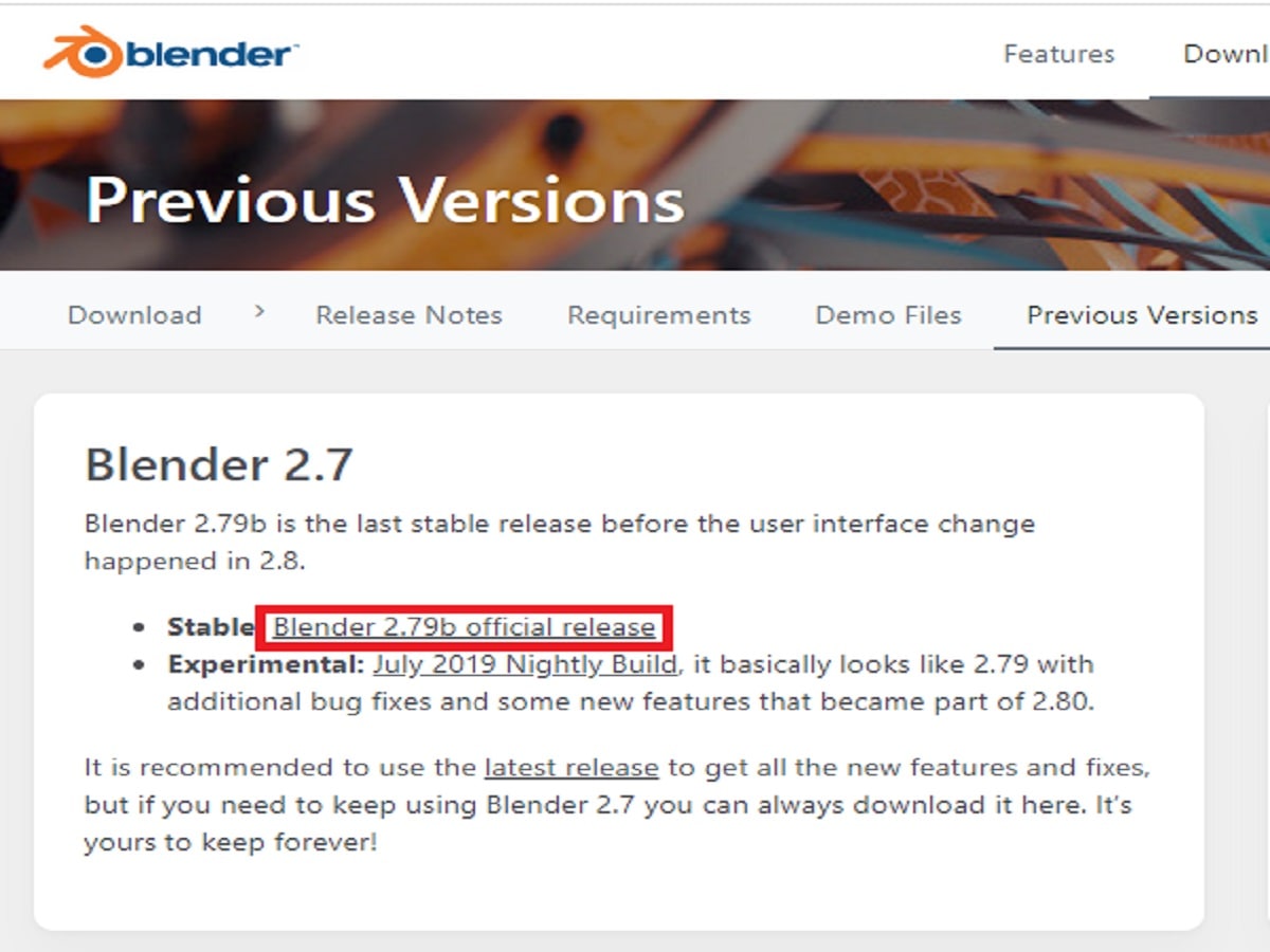 Blenderのダウンロードの画像4